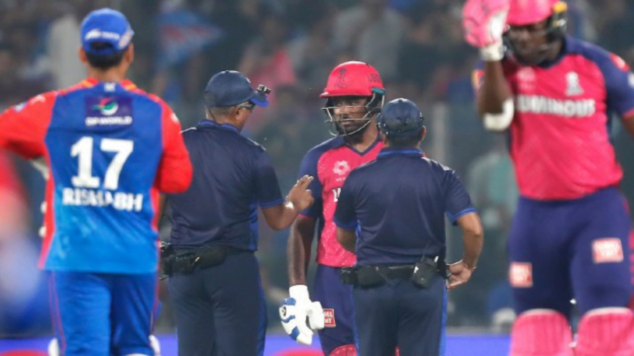 Sanju Samson Sparks Controversy: Heated Exchange with Umpires Rocks DC vs RR IPL 2024 Clash | VIDEO Inside